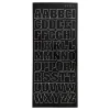 Creativ Company Stickers Grote Hoofdletters Zwart, 1 Vel Clearance