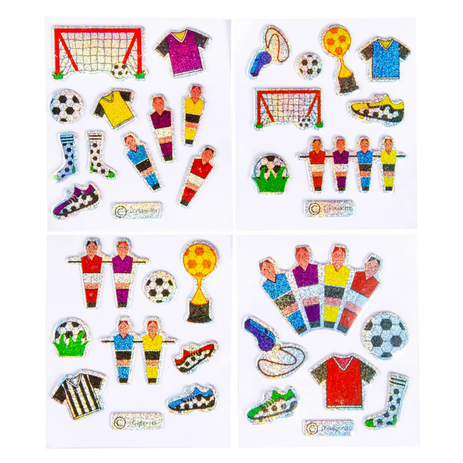 Stickers Voetbal Glinsterend-Duckiez