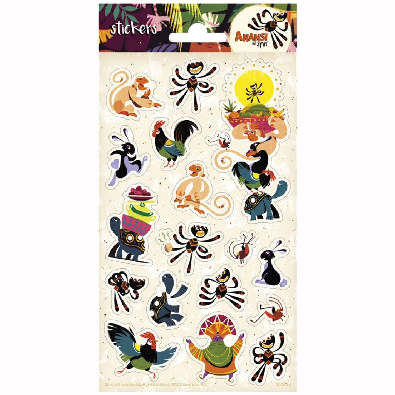 Totum Stickervel Anansi de Spin Best