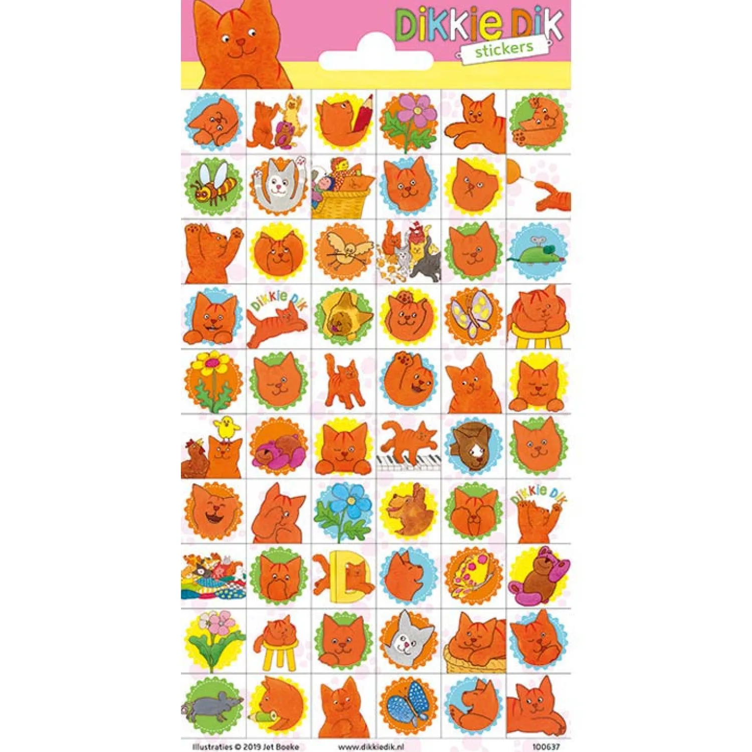 Totum Stickervel Dikkie Dik Discount