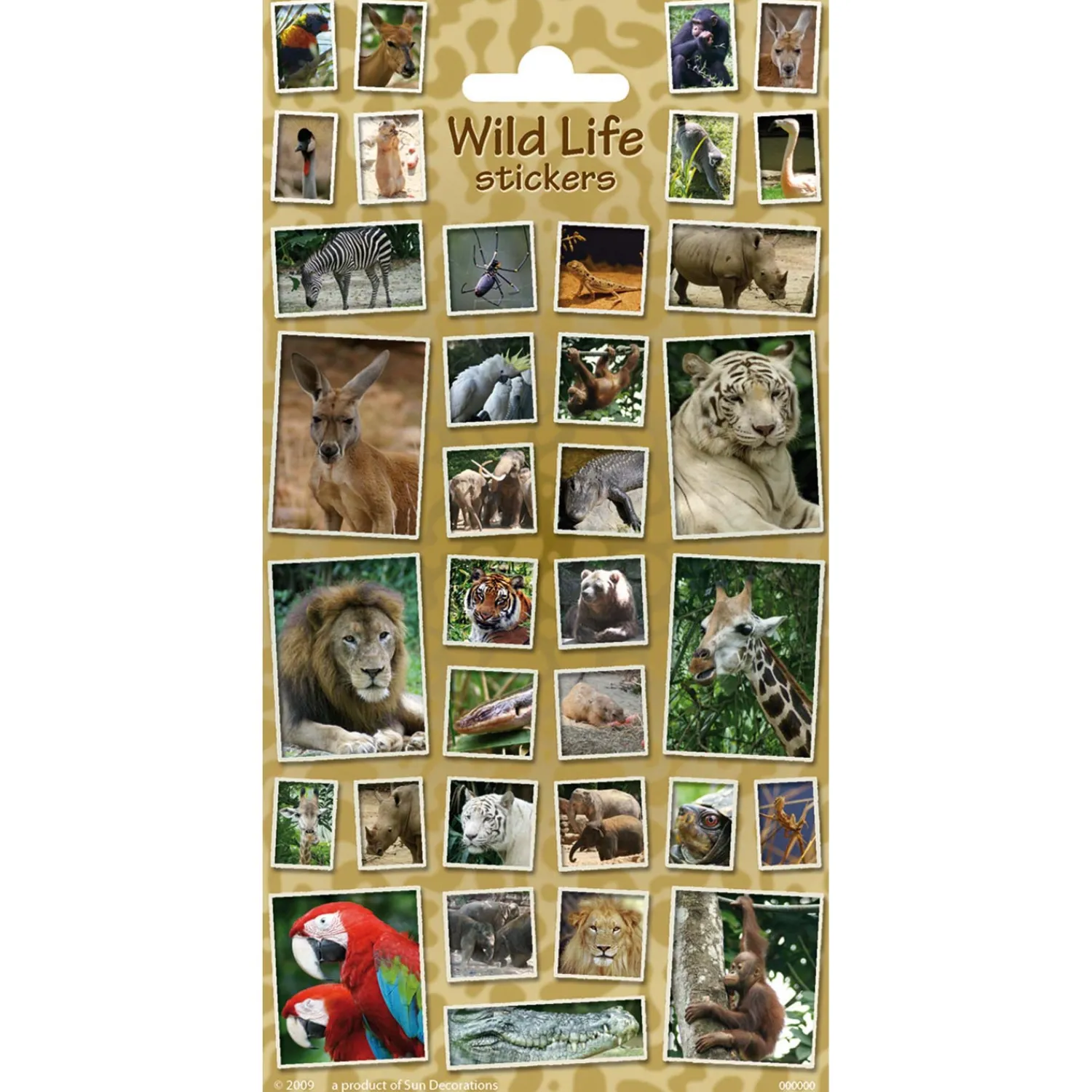 Stickervel Wilde Dieren>Totum New
