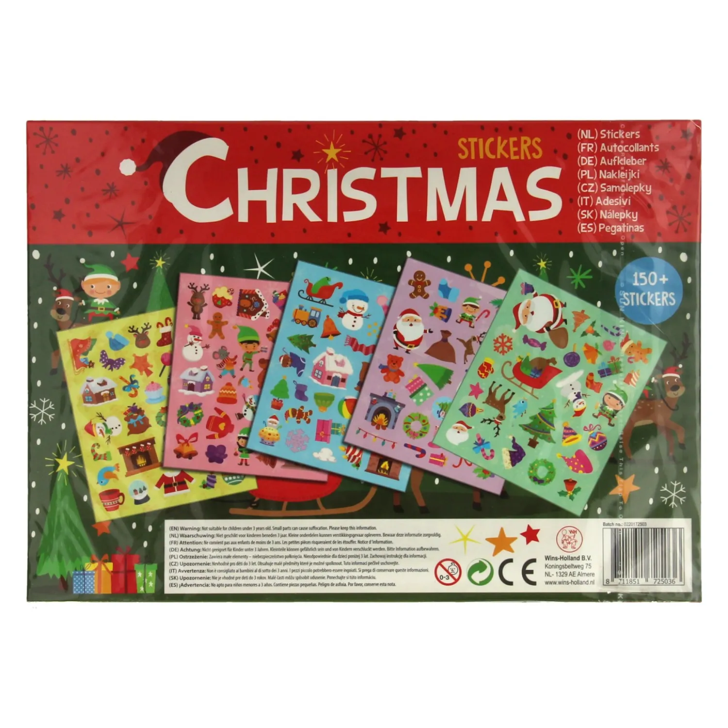 Stickervellen Kerst>Wins Holland Hot