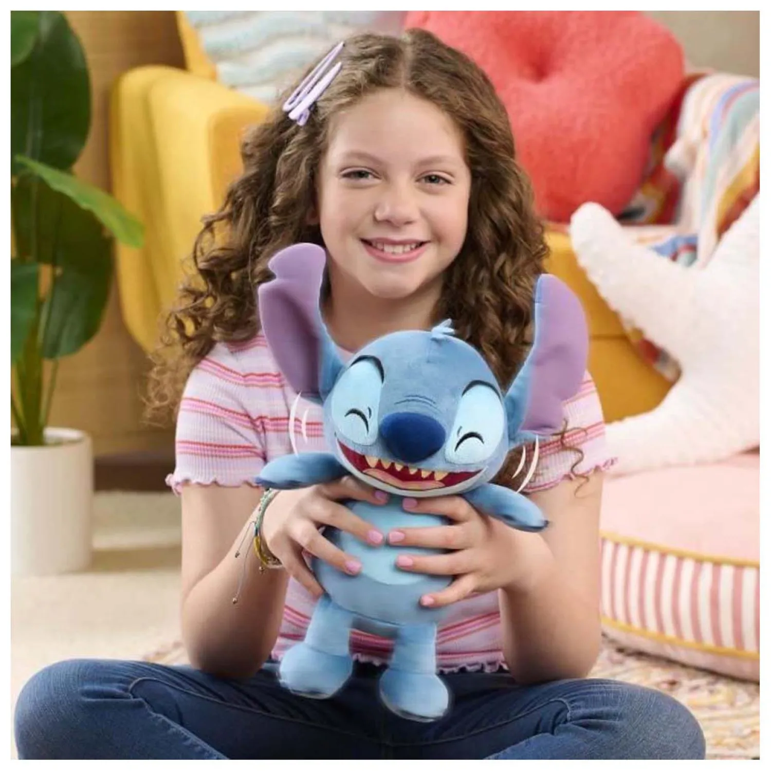 Stitch Crack Me Up Lachende Knuffel Pluche, 35cm>Spectron