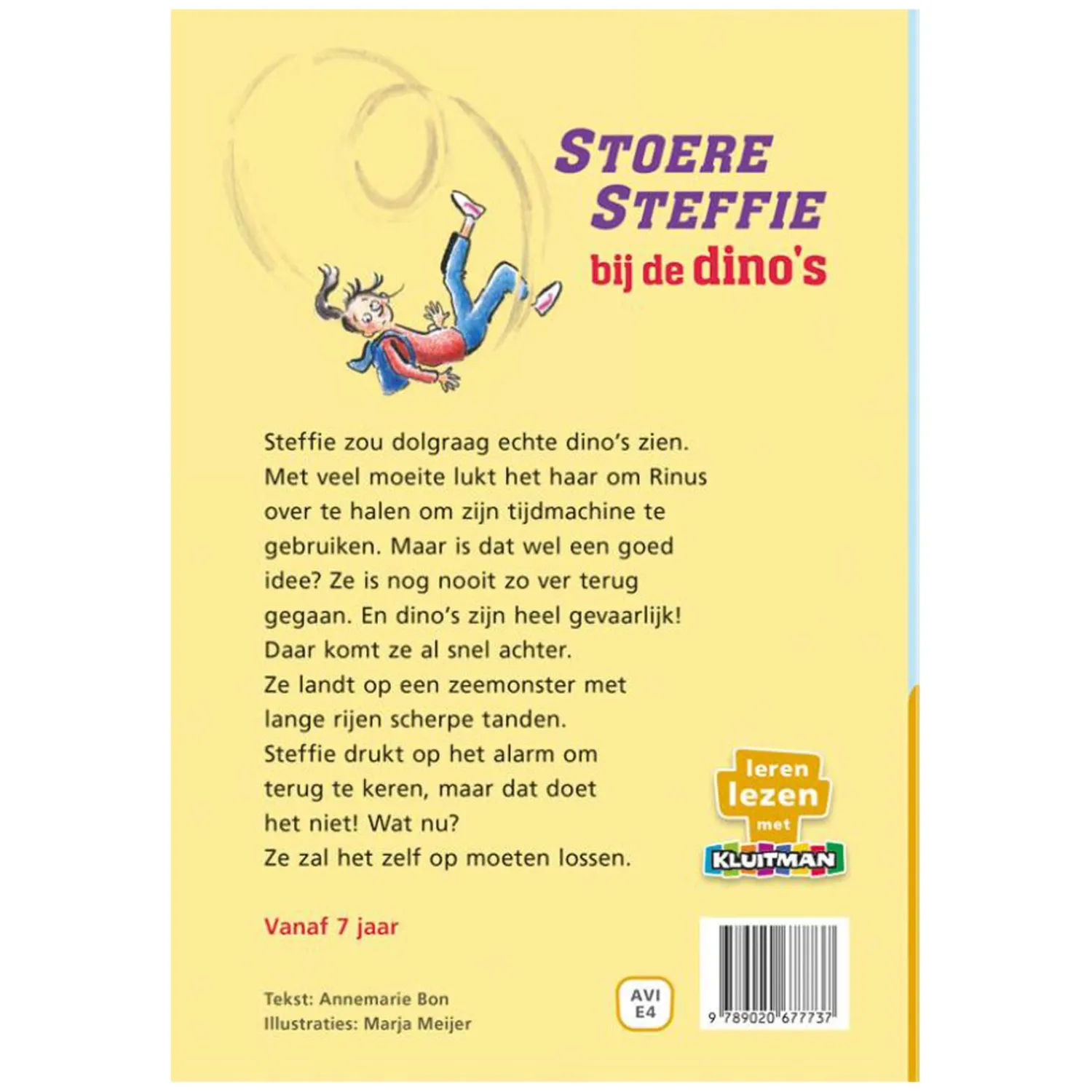 Stoere Steffie bij de Dino's - AVI-E4>Uitgeverij Kluitman Discount