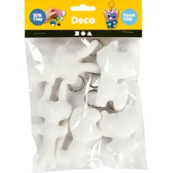 Stoffen Dieren Sleutelhanger, 5st.-Creativ Company Outlet