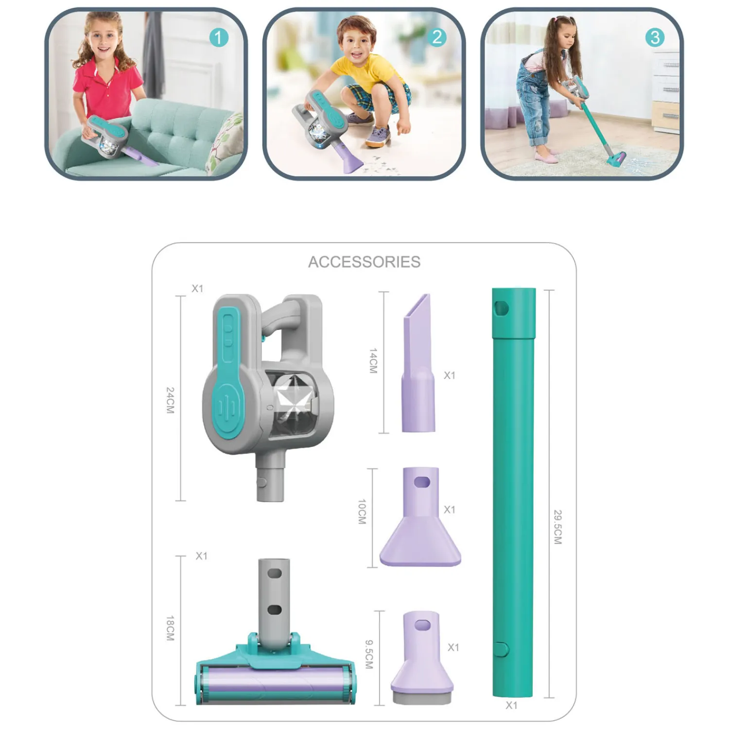 Stofzuiger Draadloos met Mondstukken- Discount