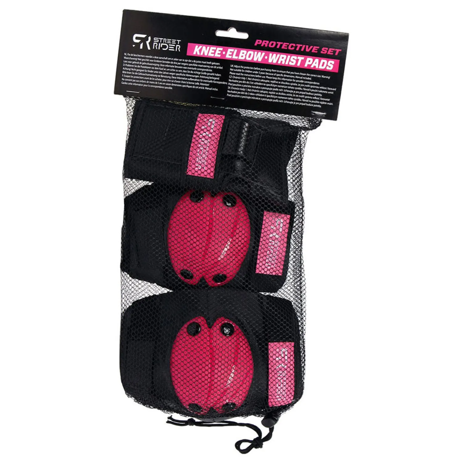 Beschermset S - Roze, 6dlg.>Street Rider Online