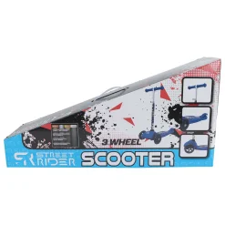 3-Wiel Step met Verstelbaar Stuur Abec 7 Blauw>Street Rider New