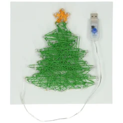 String Art Kerstboom met LED Lampjes- Hot