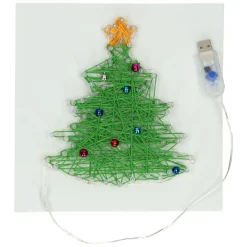 String Art Kerstboom met LED Lampjes- Hot