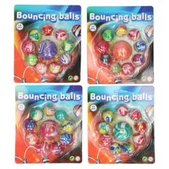 Johntoy Summer Fun Stuiterballen, 10st. Hot