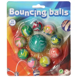 Johntoy Summer Fun Stuiterballen, 10st. Hot