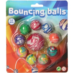 Johntoy Summer Fun Stuiterballen, 10st. Hot