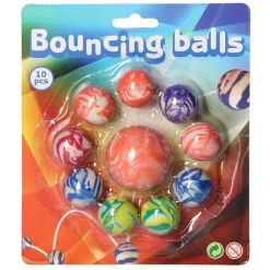 Johntoy Summer Fun Stuiterballen, 10st. Hot