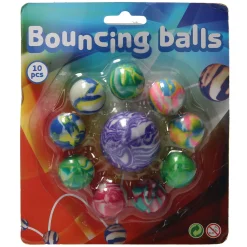 Johntoy Summer Fun Stuiterballen, 10st. Hot