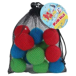 Sun Fun 12 Gekleurde Waterballen in Opbergtas, 6cm> Hot