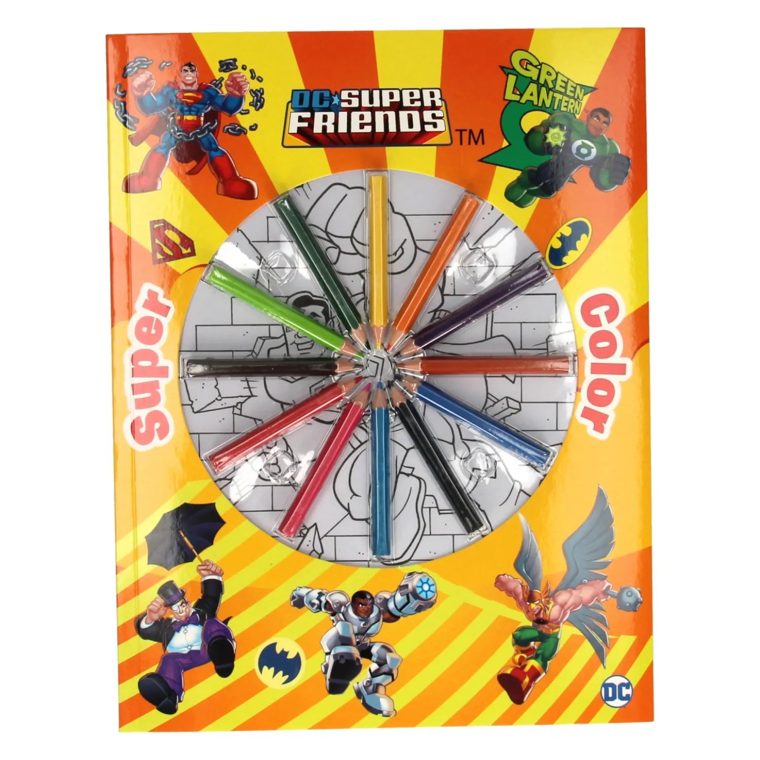 Super Color Kleurboek DC Super Friends met Potloden>Boek Specials Nederland BV New