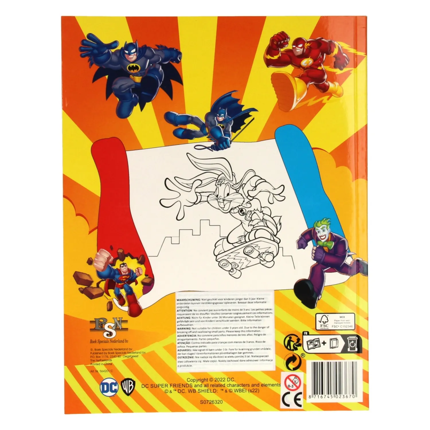 Super Color Kleurboek DC Super Friends met Potloden>Boek Specials Nederland BV New