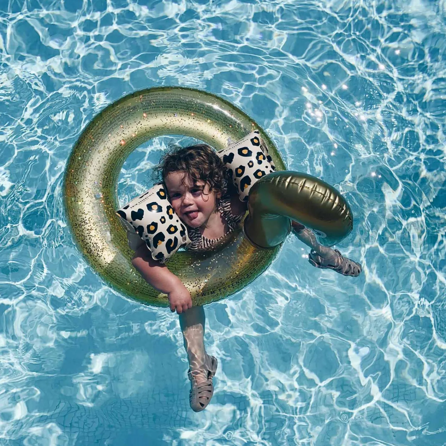 Swim Essenstials Zwembandjes Panter Beige, 0-2 jaar>Swim Essentials Outlet