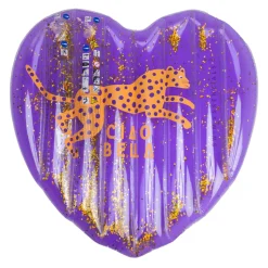 - Paars Panterprint Hart Luchtbed, 150x100cm-Swim Essentials Sale