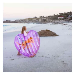 - Paars Panterprint Hart Luchtbed, 150x100cm-Swim Essentials Sale