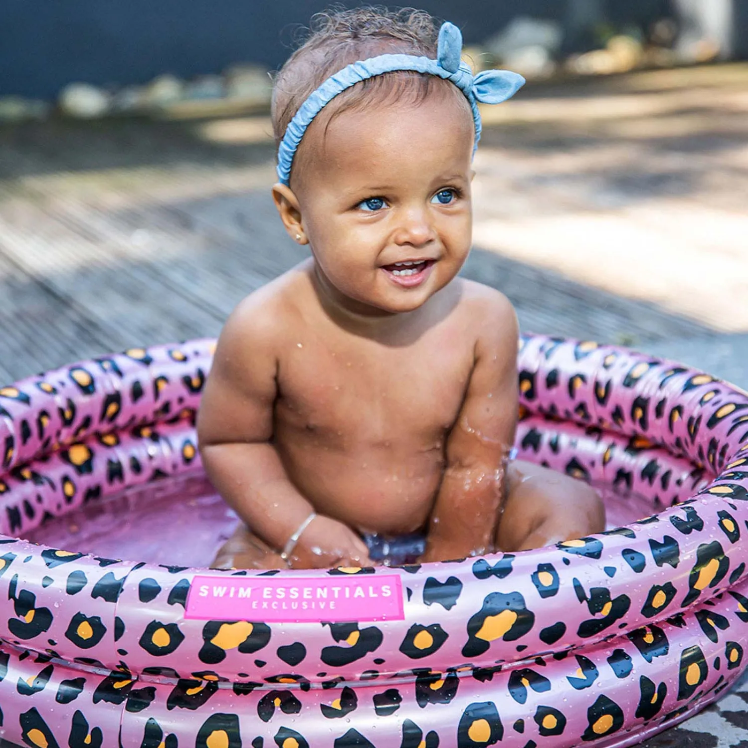 Baby Zwembad Panterprint Roze, 100cm>Swim Essentials Online