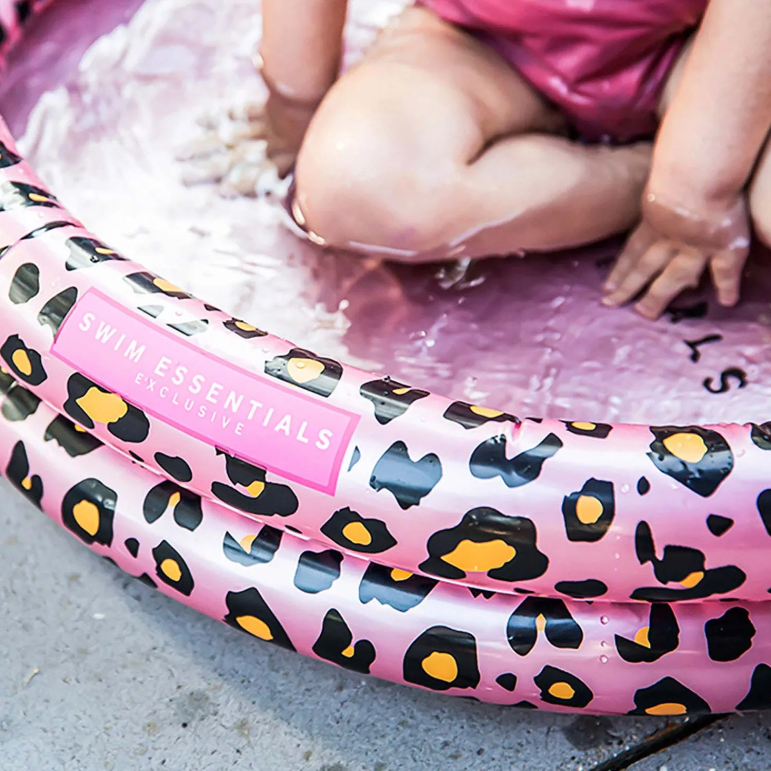 Baby Zwembad Panterprint Roze, 100cm>Swim Essentials Online
