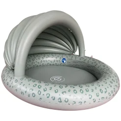 Kinderzwembad met Zonnescherm Luipaard Groen>Swim Essentials Online