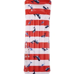 Luxe Luchtbed Rood-Wit Walvis-Swim Essentials Hot