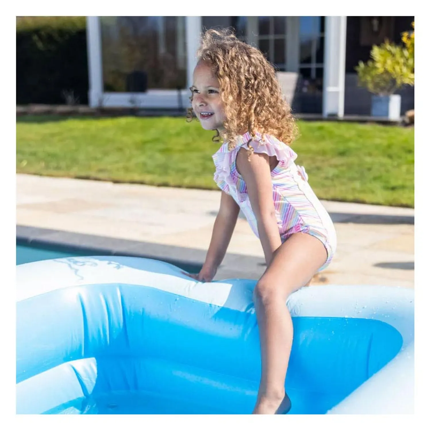 Swim Essentials Opblaasbaar Zwembad Blauw, 300x175x51cm Clearance