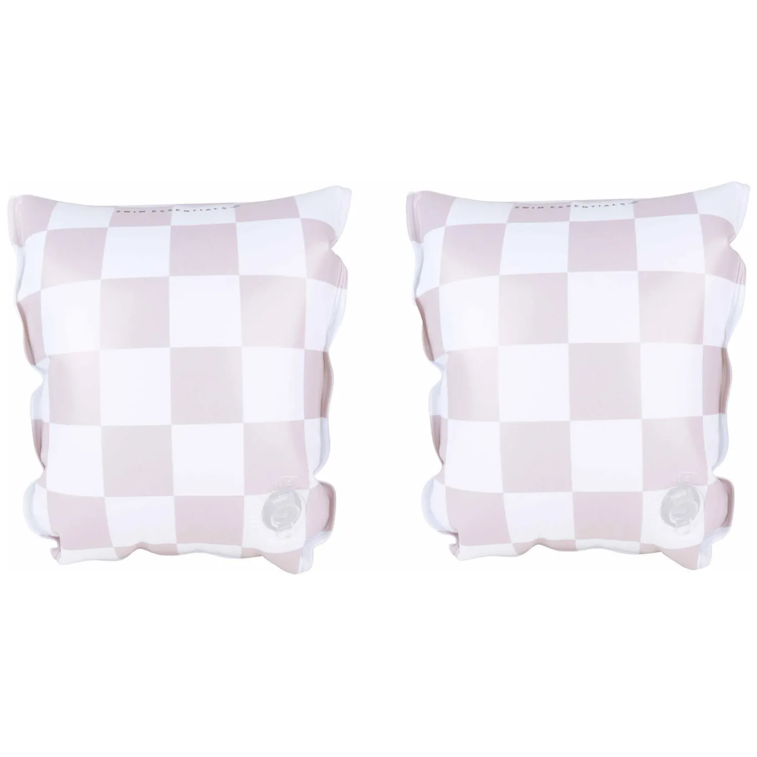 Swim Essentials Zwembandjes Geblokt Beige, 0-2 jaar New