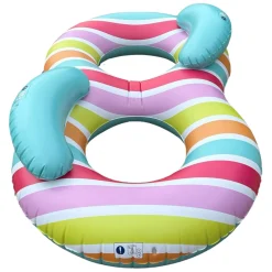 Zwemring Dubbel Regenboog, 190cm-Swim Essentials