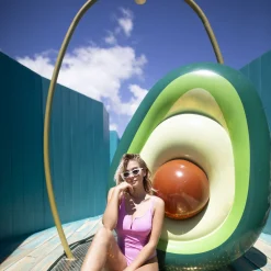 Zwemring Avocado met Bal, 175cm-Swim Essentials Discount