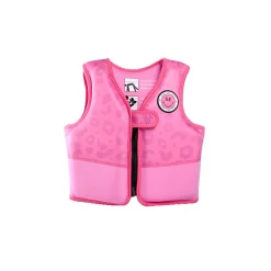 Zwemvest Neon Panterprint Roze, 3-6 jaar>Swim Essentials Online