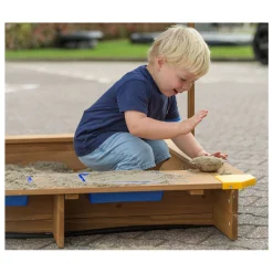 Houten Zandbak met Waterbakken en Afdekzeil-SwingKing Online