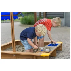 Houten Zandbak met Waterbakken en Afdekzeil-SwingKing Online