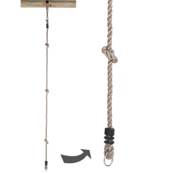 Klimtouw met 2 Ringen, 190cm-SwingKing New