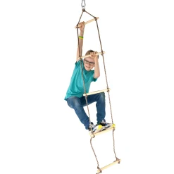 SwingKing Touwladder met Houten Treden, 190cm Hot