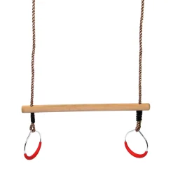 Trapeze Hout met Ringen, 58cm>SwingKing Clearance