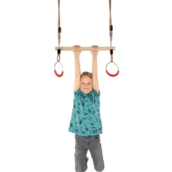 Trapeze Hout met Ringen, 58cm>SwingKing Clearance
