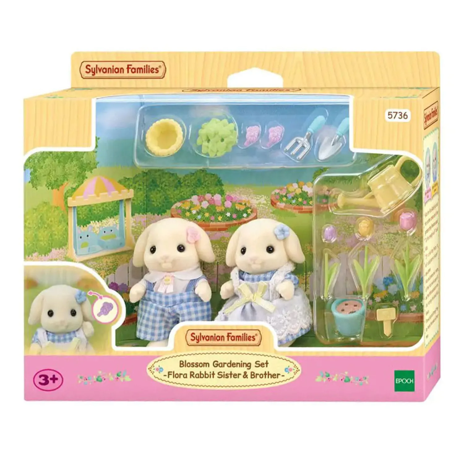 5736 Tuinierenset- Bloemen Hangoorkonijn Broer en Zus>Sylvanian Families Discount