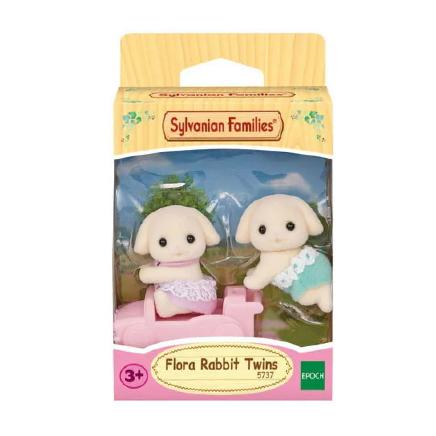 5737 Tweeling Bloemen Hangoor Konijn-Sylvanian Families Sale