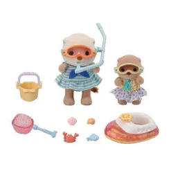 5804 Zeeotter Zussen Splashy Snorkel set-Sylvanian Families