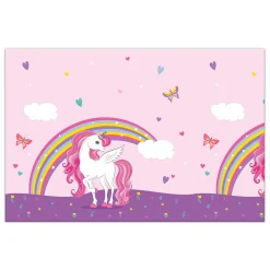Tafelkleed Eenhoorn Regenboog Kleuren, 120x180cm>Globos Online