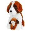 Knuffel Hond met Baby Pluche, 26cm>Take Me Home Hot