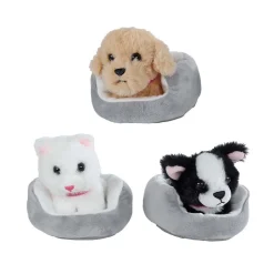 Take Me Home Knuffel Pluche - Hond of Poes in Mand, 12cm Outlet