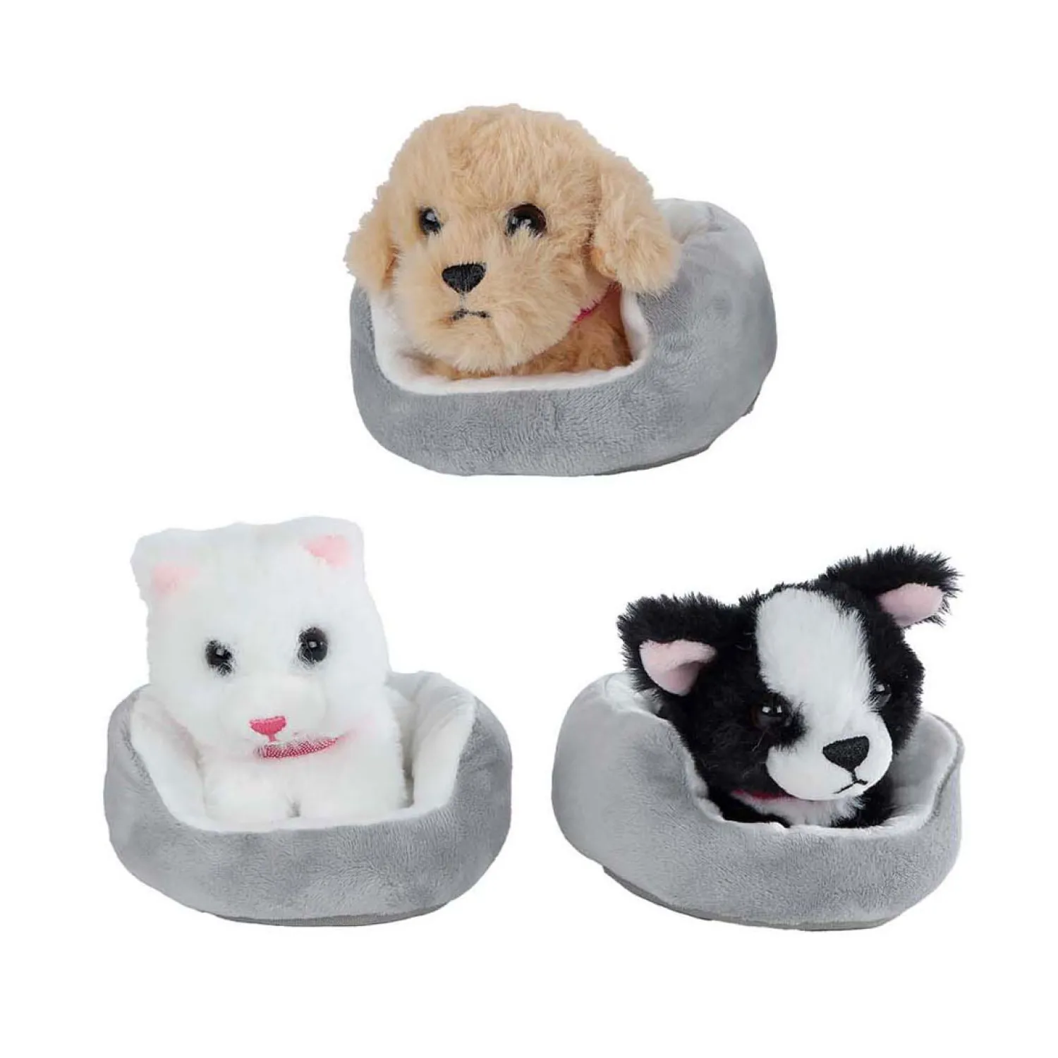 Take Me Home Knuffel Pluche - Hond of Poes in Mand, 12cm Outlet