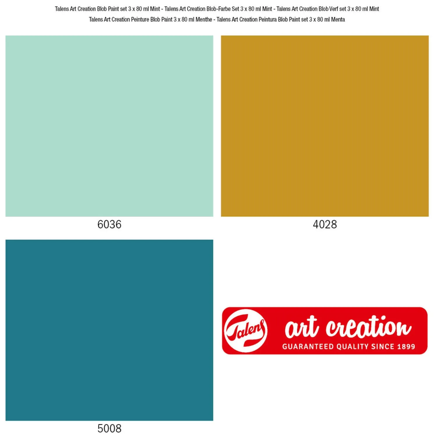 Art Creation Blobverf Mint, 3dlg.-Talens Sale