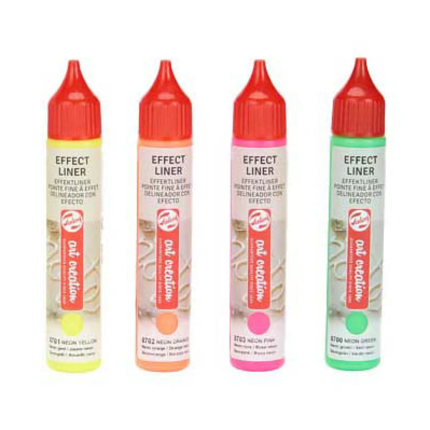 Art Creation Effektliner Set 4x28ml Neon-Talens Hot