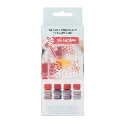 Art Creation Glas & Porseleintransp. 4X30Ml Rozefrost>Talens Outlet